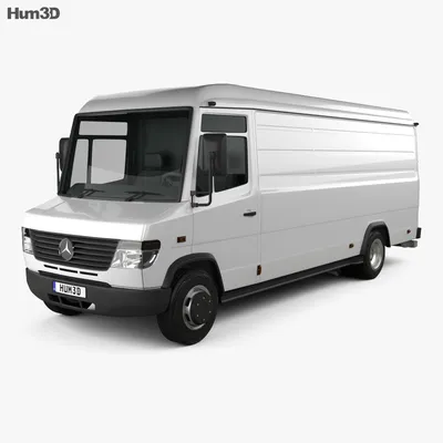 Mercedes-Benz Vario с открытыми дверями на фоне моря