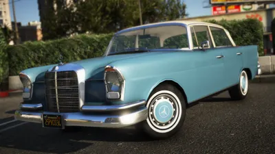 Впечатляющий Mercedes-Benz W111 на изображении