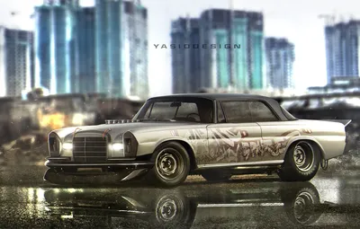 Изображения Mercedes-Benz W114/W115 с различными цветовыми решениями