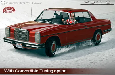 Изображения Mercedes-Benz W114/W115 с различными дисками и колесами