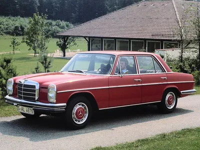 Картинки Mercedes-Benz W114/W115 для автомобильных выставок и салонов