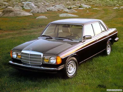 Классический Mercedes-Benz W123 на фото