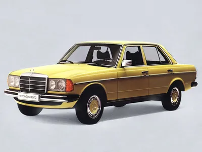 Mercedes-Benz W123 на картинке для дизайна