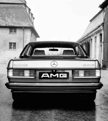 Картинка Mercedes-Benz W123 с белыми фарами