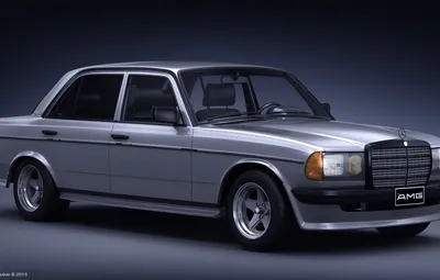 Фото Mercedes-Benz W123 с ближнего расстояния