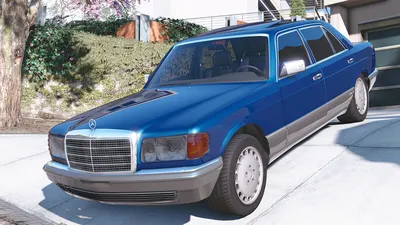 Картинки Mercedes-Benz W126 в стиле кино