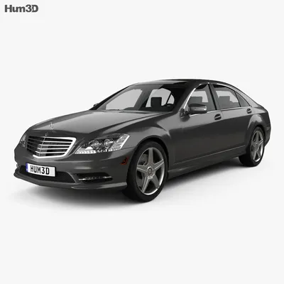 Изображение Mercedes-Benz W221 на белом фоне