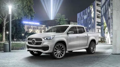 Картинка Mercedes-Benz X-класса в белом цвете