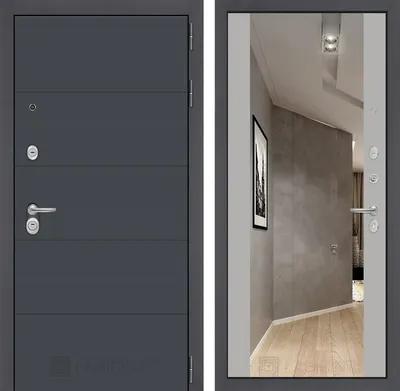 Входная дверь Лабиринт Арт с Зеркалом Maxi Грей софт купить в Москве с  установкой - Labirint-Dveri.com