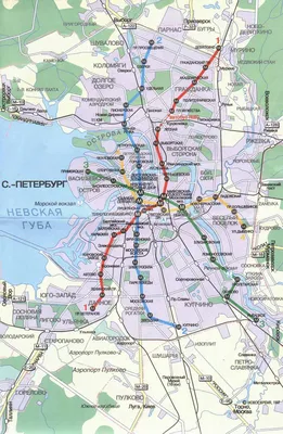 Новая схема метро для Санкт-Петербурга