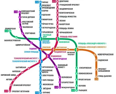 Карта метро питера с улицами - Санкт-Петербург - все о северной столице  России