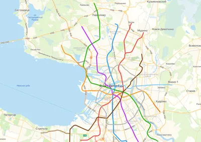 Схема развития метрополитена СПб