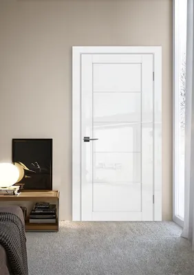 Doors007: Межкомнатная дверь \"X7 со стеклом Сатинат белый\" Капучино