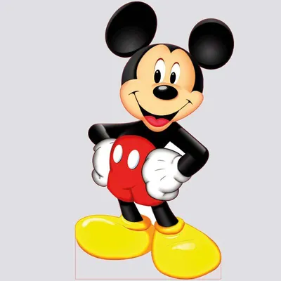 Ростовая фигура Микки Маус (Mickey Mouse) 571х1000 мм - купить по выгодной  цене | Магазин шаблонов Принт100