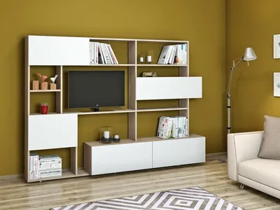 Стенка для гостиной Смарт - 33940 р, бесплатная доставка, любые размеры