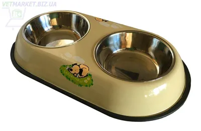Миски для собак керамические на подставке Trixie Eat on Feet, 2 x 600 мл,  15 см
