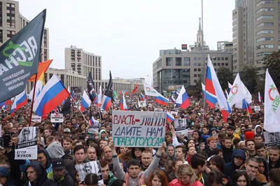 Митинг в защиту Литвы на Манежной площади в Москве | РИА Новости Медиабанк