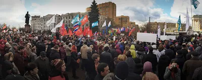 Москва. Марш мира и митинг на проспекте академика Сахарова