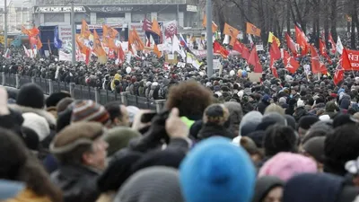 Протестный митинг в Москве стал самым массовым за последние годы