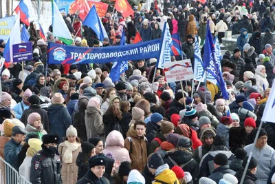 В центре Бишкека прошел митинг в поддержку России - РИА Новости, 22.03.2022