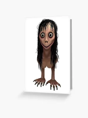 Momo. Demon of Whatsapp. \" Greeting Card for Sale by Jull-gull | Redbubble