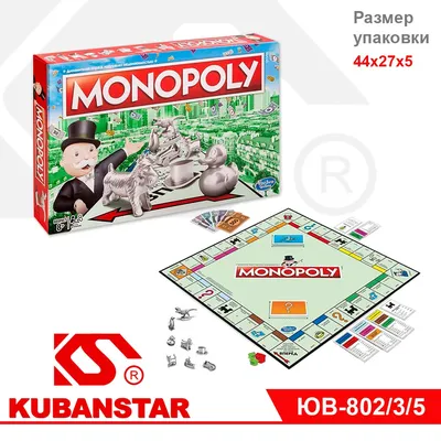 Игра настольная Hasbro Games Классическая монополия Обновленная C1009E76  купить по цене 2399 ₽ в интернет-магазине Детский мир