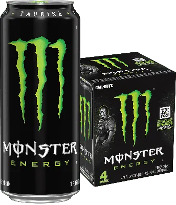 Monster Energy, Original Green, Energy Drink, 16 fl oz, 4 Pack - Walmart.com