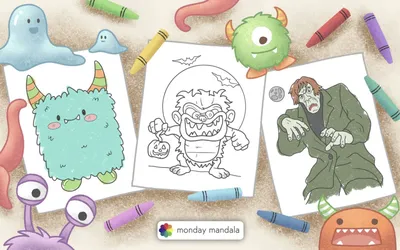 40 Monster Coloring Pages (Free PDF Printables)