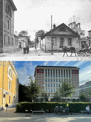 Москва, Большая Почтовая улица. Фотографии было/стало 1925-2023 годов |  Михаил Грушин - прогулки по Москве | Дзен