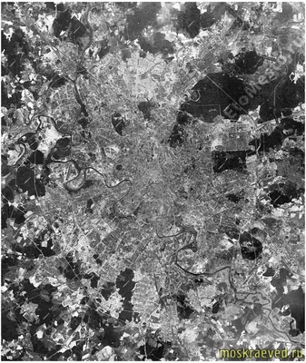 1979 Снимок Москвы с американского спутника Hexagon — Московский краевед