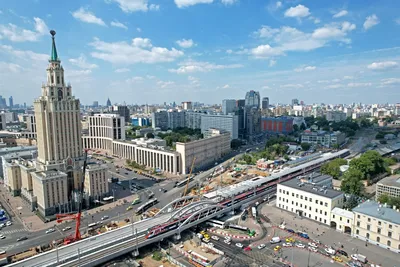 Москва. Площадь трёх вокзалов и Мясницкая улица