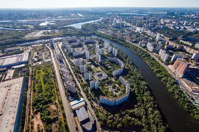 Москва с высоты птичьего полёта | Пикабу