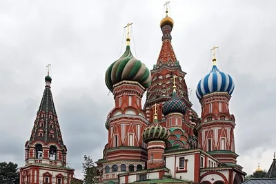 Москва Собор Покрова Пресвятой Богородицы, что на Рву Собор Василия  Блаженного Фотография