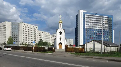 Церковь Димитрия Донского при базе ОМОНа, Строгино (Северо-Западный  административный округ (СЗАО)), фотография. фасады