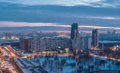 Москва. Рассвет в Строгино