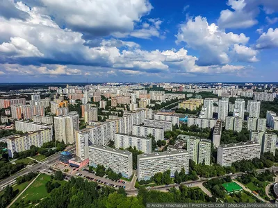 Москва и область. Вид сверху.