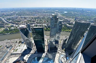 Day-time aerial view of Moscow, Russia. – Stock Editorial Photo © toxawww  #29852129