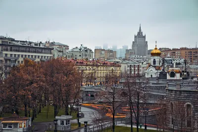 Москва в ноябре.