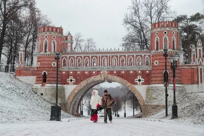 Фотографии Москва Россия Зима снегу в ночи Уличные фонари Здания