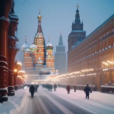 Зима в Москве. Фотограф Виктор Климкин