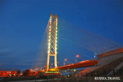 Автодорожный мост через реку Обь в городе \"Сургут\"