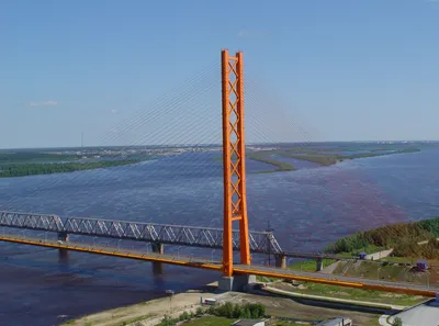 Вантовый мост через р. Обь в районе г. Сургут