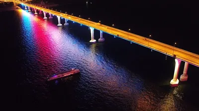 19 ноября в Волгограде включат подсветку моста через Волгу