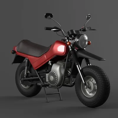 Первая проба Блендер 3D - Мотоцикл Тула | Пикабу
