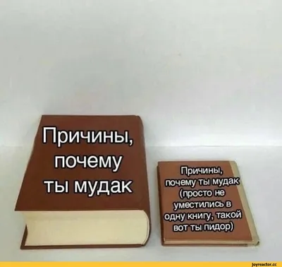 Причины, почему ты мудак / Приколы для даунов :: на случай важных  переговоров :: книга :: мудак :: ты :: разное / картинки, гифки, прикольные  комиксы, интересные статьи по теме.