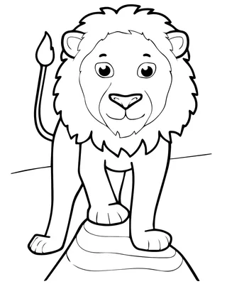 Lion. Лев. PNG. | Мультипликационное искусство, Львы, Рисование