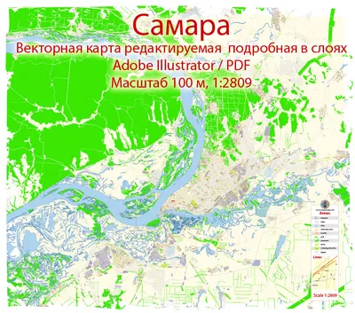 Карта глубин реки Волга в Самаре