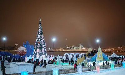 Сказочный городок на Кремлевской набережной Казани ждет гостей с 16 декабря