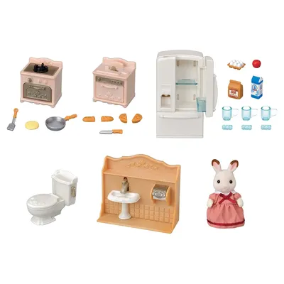 Купить игровой набор Sylvanian Families Большой дом со светом с Бельчатами  5385, цены на Мегамаркет