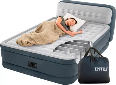 Надувная кровать Intex 64448 Headboard Airbed купить недорого в Минске,  цены – Shop.by